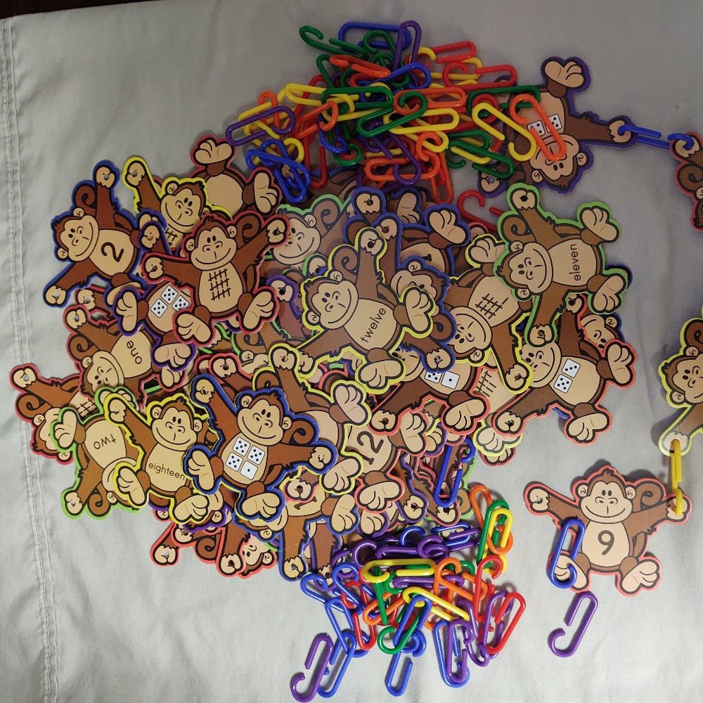 Number Recognition Monkey Linking Game